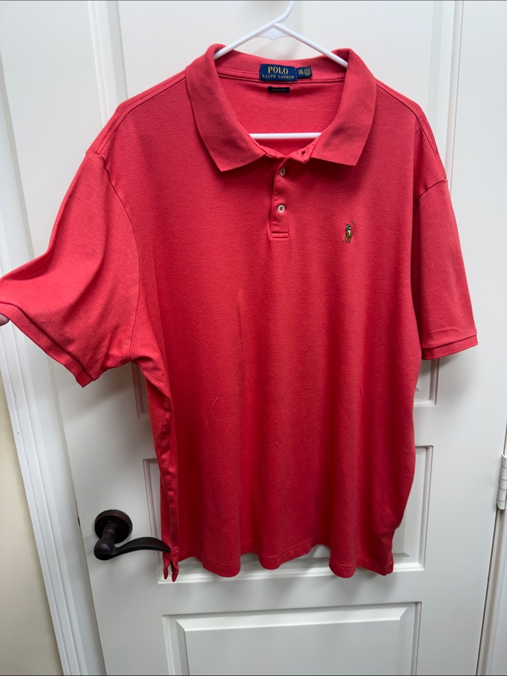 Polo by Ralph Lauren Men’s Red Short-Sleeve Polo with Embroidered Pony